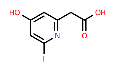CAS 1393573-73-3 | (4-Hydroxy-6-iodopyridin-2-YL)acetic acid