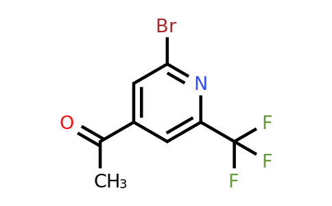 CAS 1393574-06-5 | 1-[2-Bromo-6-(trifluoromethyl)pyridin-4-YL]ethanone