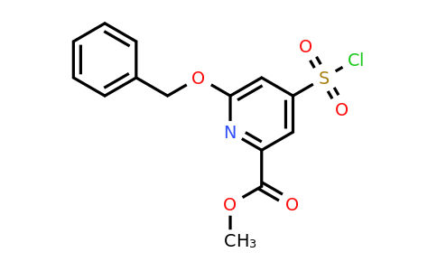 CAS 1393574-08-7 | Methyl 6-(benzyloxy)-4-(chlorosulfonyl)pyridine-2-carboxylate