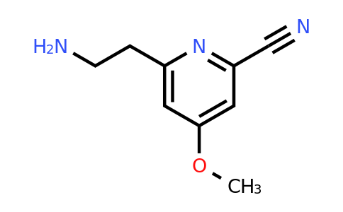 CAS 1393574-11-2 | 6-(2-Aminoethyl)-4-methoxypyridine-2-carbonitrile