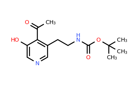 CAS 1393574-14-5 | Tert-butyl 2-(4-acetyl-5-hydroxypyridin-3-YL)ethylcarbamate