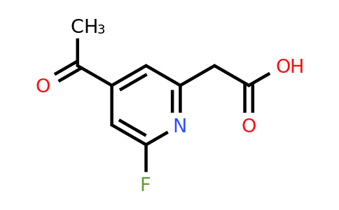 CAS 1393574-15-6 | (4-Acetyl-6-fluoropyridin-2-YL)acetic acid