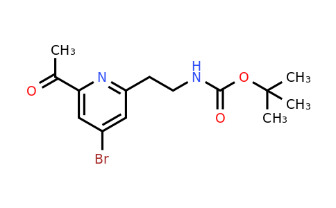 CAS 1393574-24-7 | Tert-butyl 2-(6-acetyl-4-bromopyridin-2-YL)ethylcarbamate