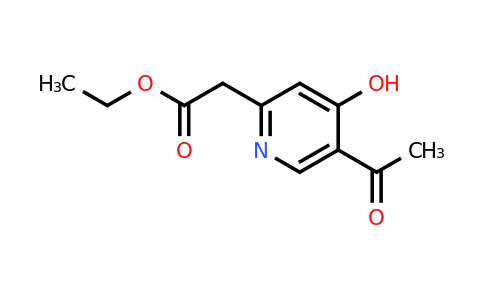 CAS 1393574-28-1 | Ethyl (5-acetyl-4-hydroxypyridin-2-YL)acetate