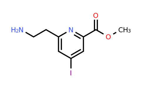 Methyl 6-(2-aminoethyl)-4-iodopyridine-2-carboxylate