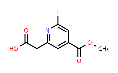 CAS 1393574-36-1 | [6-Iodo-4-(methoxycarbonyl)pyridin-2-YL]acetic acid