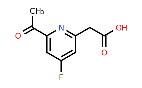 CAS 1393574-43-0 | (6-Acetyl-4-fluoropyridin-2-YL)acetic acid