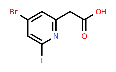 CAS 1393574-50-9 | (4-Bromo-6-iodopyridin-2-YL)acetic acid