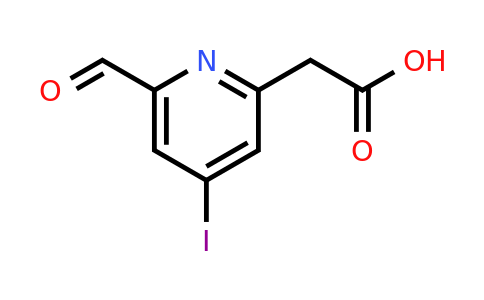 CAS 1393574-55-4 | (6-Formyl-4-iodopyridin-2-YL)acetic acid