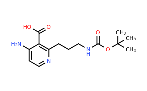 CAS 1393574-58-7 | 4-Amino-2-[3-[(tert-butoxycarbonyl)amino]propyl]nicotinic acid