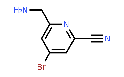 CAS 1393574-59-8 | 6-(Aminomethyl)-4-bromopyridine-2-carbonitrile