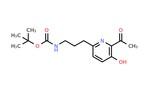 CAS 1393575-06-8 | Tert-butyl 3-(6-acetyl-5-hydroxypyridin-2-YL)propylcarbamate