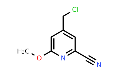CAS 1393575-16-0 | 4-(Chloromethyl)-6-methoxypyridine-2-carbonitrile