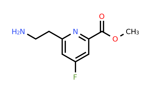 CAS 1393575-36-4 | Methyl 6-(2-aminoethyl)-4-fluoropyridine-2-carboxylate