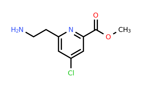 CAS 1393575-46-6 | Methyl 6-(2-aminoethyl)-4-chloropyridine-2-carboxylate