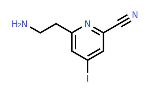 CAS 1393575-57-9 | 6-(2-Aminoethyl)-4-iodopyridine-2-carbonitrile