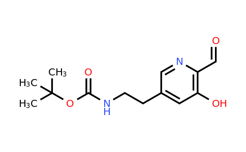 CAS 1393575-67-1 | Tert-butyl 2-(6-formyl-5-hydroxypyridin-3-YL)ethylcarbamate