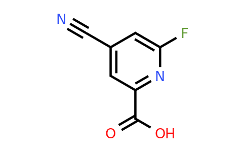CAS 1393575-73-9 | 4-Cyano-6-fluoropyridine-2-carboxylic acid