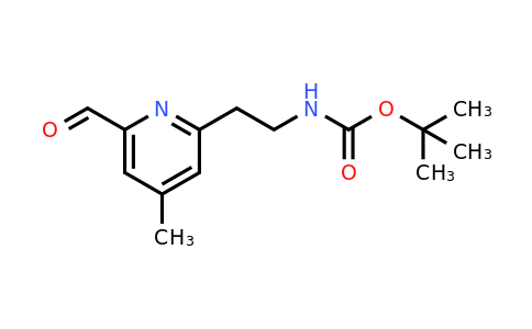 CAS 1393575-74-0 | Tert-butyl 2-(6-formyl-4-methylpyridin-2-YL)ethylcarbamate