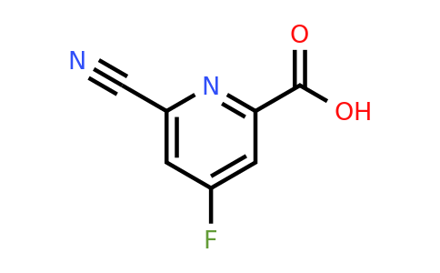CAS 1393575-95-5 | 6-Cyano-4-fluoropyridine-2-carboxylic acid