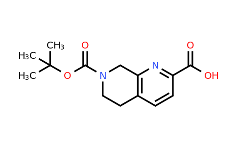CAS 1393576-14-1 | 7-[(tert-Butoxy)carbonyl]-5,6,7,8-tetrahydro-1,7-naphthyridine-2-carboxylic acid