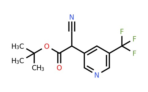CAS 1393576-17-4 | Tert-butyl cyano[5-(trifluoromethyl)pyridin-3-YL]acetate