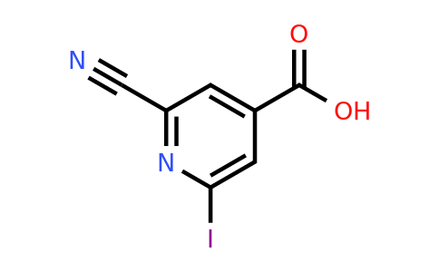 CAS 1393576-19-6 | 2-Cyano-6-iodoisonicotinic acid