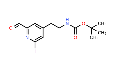 CAS 1393576-21-0 | Tert-butyl 2-(2-formyl-6-iodopyridin-4-YL)ethylcarbamate