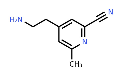 CAS 1393576-26-5 | 4-(2-Aminoethyl)-6-methylpyridine-2-carbonitrile