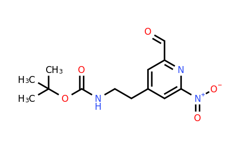 CAS 1393576-37-8 | Tert-butyl 2-(2-formyl-6-nitropyridin-4-YL)ethylcarbamate