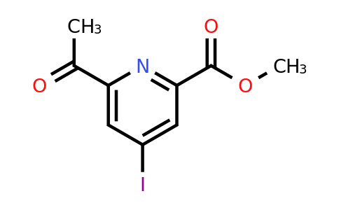 CAS 1393576-87-8 | Methyl 6-acetyl-4-iodopyridine-2-carboxylate