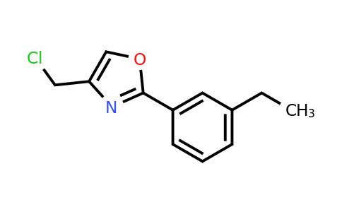 CAS 1393576-88-9 | 4-Chloromethyl-2-(3-ethyl-phenyl)-oxazole