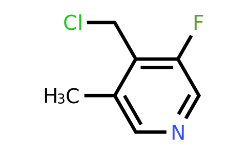 CAS 1393576-89-0 | 4-(Chloromethyl)-3-fluoro-5-methylpyridine