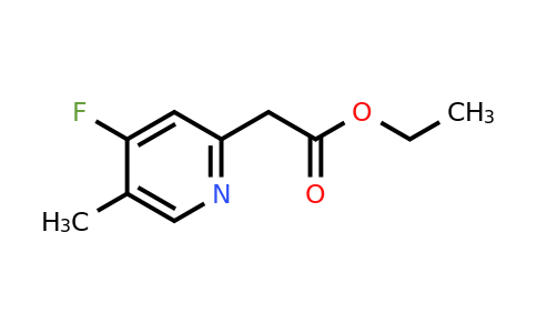 CAS 1393576-92-5 | Ethyl (4-fluoro-5-methylpyridin-2-YL)acetate
