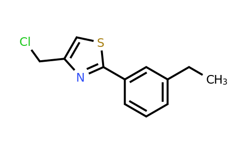 CAS 1393576-93-6 | 4-Chloromethyl-2-(3-ethyl-phenyl)-thiazole