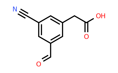CAS 1393581-80-0 | (3-Cyano-5-formylphenyl)acetic acid