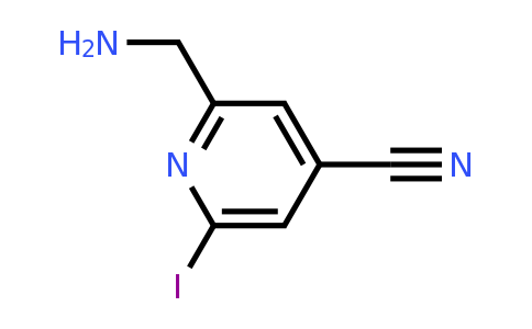 CAS 1393581-86-6 | 2-(Aminomethyl)-6-iodoisonicotinonitrile