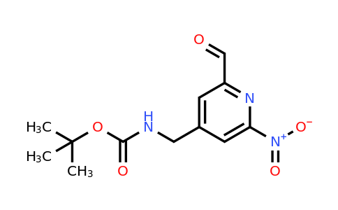CAS 1393581-94-6 | Tert-butyl (2-formyl-6-nitropyridin-4-YL)methylcarbamate