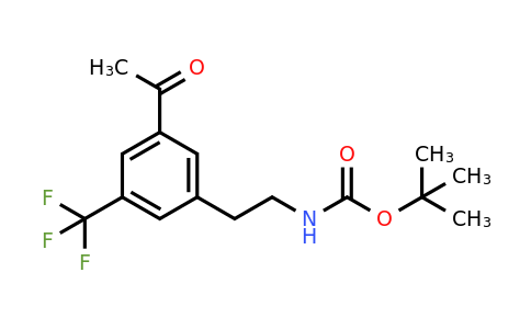 CAS 1393582-33-6 | Tert-butyl 2-[3-acetyl-5-(trifluoromethyl)phenyl]ethylcarbamate