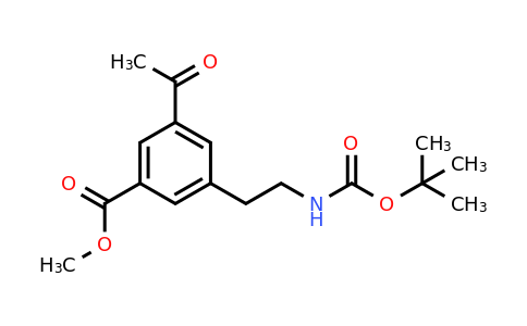 CAS 1393582-37-0 | Methyl 3-acetyl-5-[2-[(tert-butoxycarbonyl)amino]ethyl]benzoate