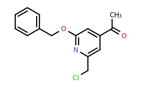 CAS 1393582-54-1 | 1-[2-(Benzyloxy)-6-(chloromethyl)pyridin-4-YL]ethanone