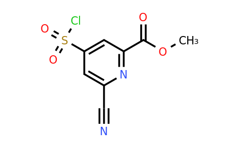 CAS 1393582-58-5 | Methyl 4-(chlorosulfonyl)-6-cyanopyridine-2-carboxylate