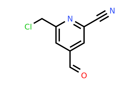 CAS 1393582-70-1 | 6-(Chloromethyl)-4-formylpyridine-2-carbonitrile