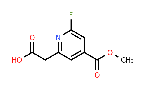 CAS 1393582-76-7 | [6-Fluoro-4-(methoxycarbonyl)pyridin-2-YL]acetic acid