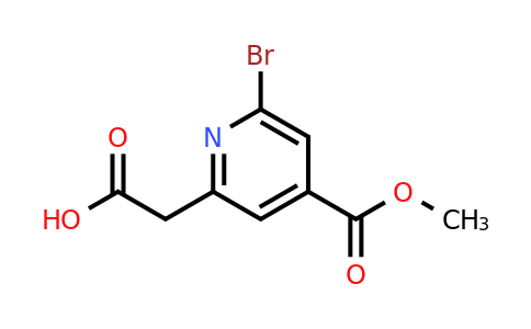 CAS 1393582-82-5 | [6-Bromo-4-(methoxycarbonyl)pyridin-2-YL]acetic acid