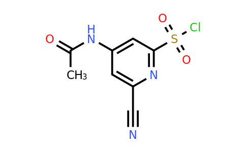 4-(Acetylamino)-6-cyanopyridine-2-sulfonyl chloride