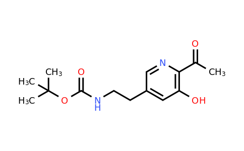 CAS 1393582-90-5 | Tert-butyl 2-(6-acetyl-5-hydroxypyridin-3-YL)ethylcarbamate