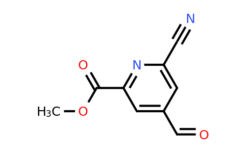 CAS 1393583-01-1 | Methyl 6-cyano-4-formylpyridine-2-carboxylate