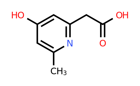CAS 1393583-02-2 | (4-Hydroxy-6-methylpyridin-2-YL)acetic acid