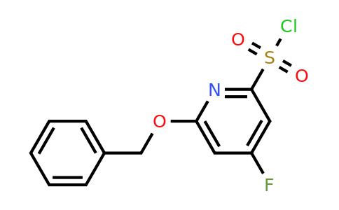 CAS 1393583-13-5 | 6-(Benzyloxy)-4-fluoropyridine-2-sulfonyl chloride
